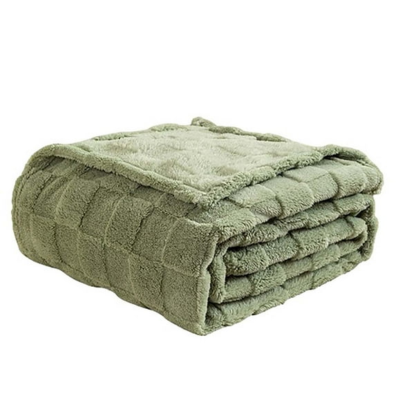Leodye 1PCS Chessboard Ta Furong Blanket, Knitted Blanket with Checkerboard Grid Pattern, Soft Cozy Fluffy Blankets for Couch Bed Sofa, Warm Fuzzy Plaid Blanket for All Seasons-27.56*39.37IN
