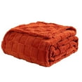 thumbnail image 1 of Leodye 1PCS Chessboard Ta Furong Blanket, Knitted Blanket with Checkerboard Grid Pattern, Soft Cozy Fluffy Blankets for Couch Bed Sofa, Warm Fuzzy Plaid Blanket for All Seasons-27.56*39.37IN, 1 of 5