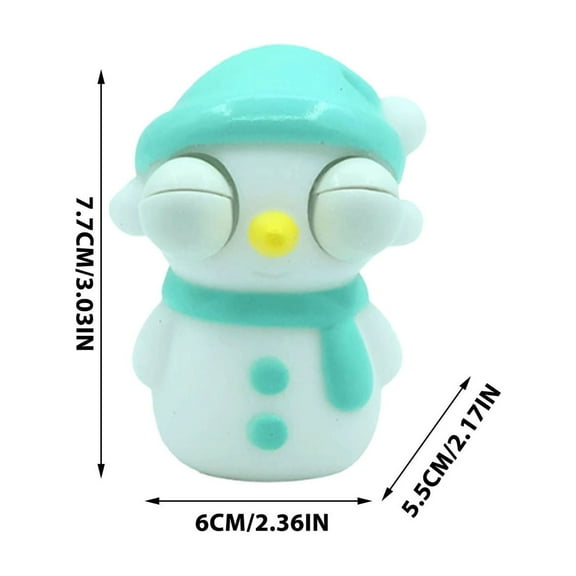 Leodye 1PCS Christmas Eye-squeezing Toys - Stocking Stuffers for Boys/Girls, Party Favor Gifts -3*2.6IN