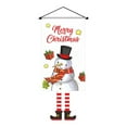 thumbnail image 1 of Leodye 1PCS Christmas Flag Hanging Cloth Winter Holiday Wall Decoration, Watercolor Buffalo Plaid Winter Holiday Yard Outdoor Decorative Flag-27.4x11.8x0.04in, 1 of 6