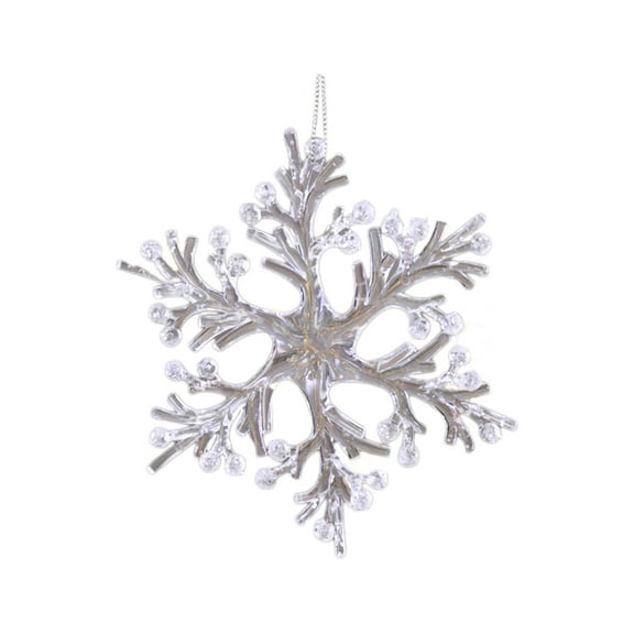 Leodye 1PCS Christmas Ornaments Crystal Snowflake Ornaments Annual Edition Christmas Tree Ornament Home Gifts-5.91x5.91in