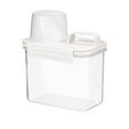 thumbnail image 1 of Leodye 1PCS Clear Airtight Food Storage Container with Lids Plastic Canisters for Kitchen Pantry Organization -5.5x3.1x6.8in, 1 of 6