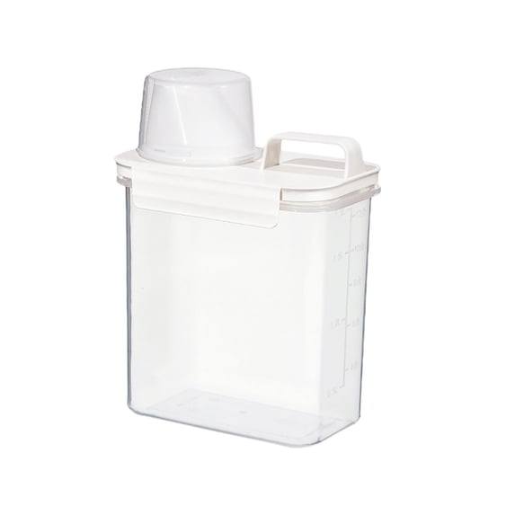 Leodye 1PCS Clear Airtight Food Storage Container with Lids Plastic Canisters for Kitchen Pantry Organization -5.5x3.1x8.8in