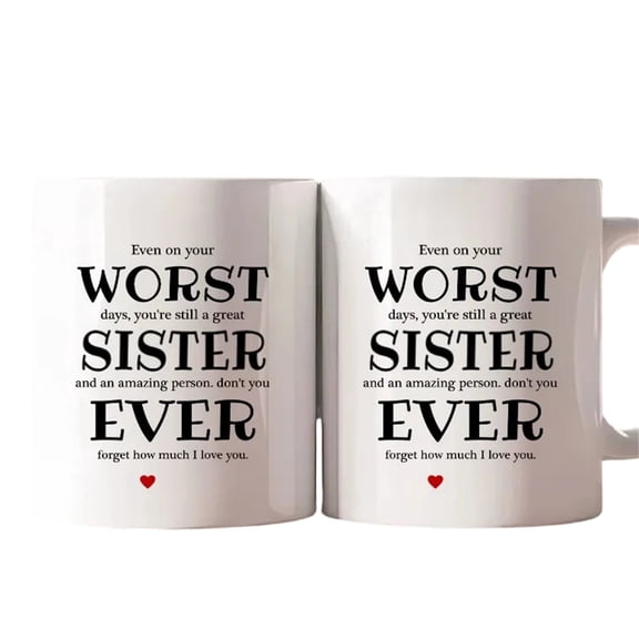 Leodye 1PCS Coffee Cup White Pun Ceramic Mug for Home office Daily Use -3.7*3.1IN