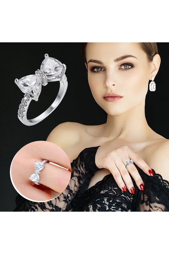 1PCS Colorful Water Drop Oval Wedding Ring 1PC Design Ladies Bridal Engagement Anniversary Gift Ring