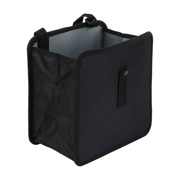 Leodye 1PCS Compact Foldable Car Trash Can, Hanging Portable Design, Multipurpose Mini Garbage Bin for Auto Interior Daily Waste Collection 5.51*8.86*9.06IN