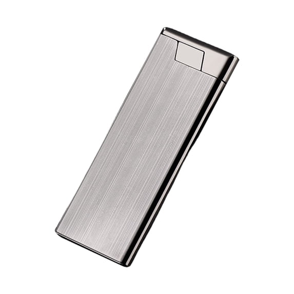 Leodye 1PCS Compact Metal Windproof Lighter - Thin Wheel Inflatable, Convenient Daily Use -2.91x1.97x0.31in