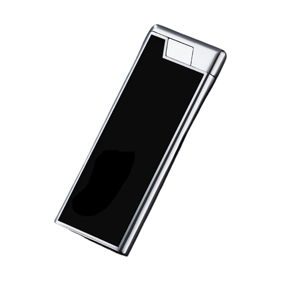 Leodye 1PCS Compact Metal Windproof Lighter - Thin Wheel Inflatable, Convenient Daily Use -2.91x1.97x0.31in