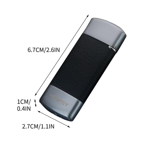 Leodye 1PCS Compact Textured Portable Lighter - Family Gathering Gift, Small & Easy to Carry