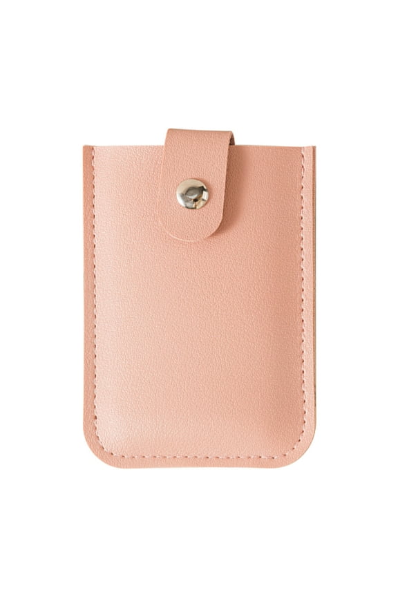 1PCS Concealed Pull-Out Card Bag, Multi-Card Slot with Snap Button, Business Card Storage Holder - 4 x 2.95 x 0.4in