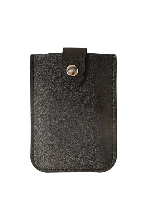 1PCS Concealed Pull-Out Card Bag, Multi-Card Slot with Snap Button, Business Card Storage Holder - 4 x 2.95 x 0.4in