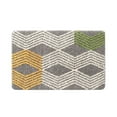 thumbnail image 1 of Leodye 1PCS Contour-shaped Microfiber Bath Rug Soft Absorbent Home Bathroom Non-slip Toilet Floor Mat -15.74x23.62 in, 1 of 6