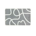 thumbnail image 1 of Leodye 1PCS Contour-shaped Microfiber Bath Rug Soft Absorbent Home Bathroom Non-slip Toilet Floor Mat -15.74x23.62 in, 1 of 6