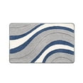 thumbnail image 1 of Leodye 1PCS Contour-shaped Microfiber Bath Rug Soft Absorbent Home Bathroom Non-slip Toilet Floor Mat -15.74x23.62 in, 1 of 6