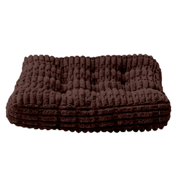 Leodye 1PCS Corduroy Striped Floor Cushion - Thickened Seat Pad for Fall/Winter, office/Student/Tatami Use -15.75x15.75in