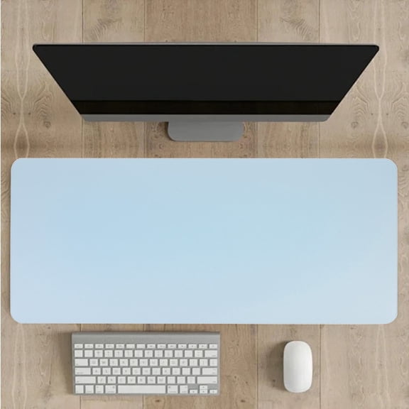 Leodye 1PCS Cork Bottom Leather Mouse Pad Non-slip Soft Design Student office Writing Computer Desk Pad Accessory -11.8x23.62 in