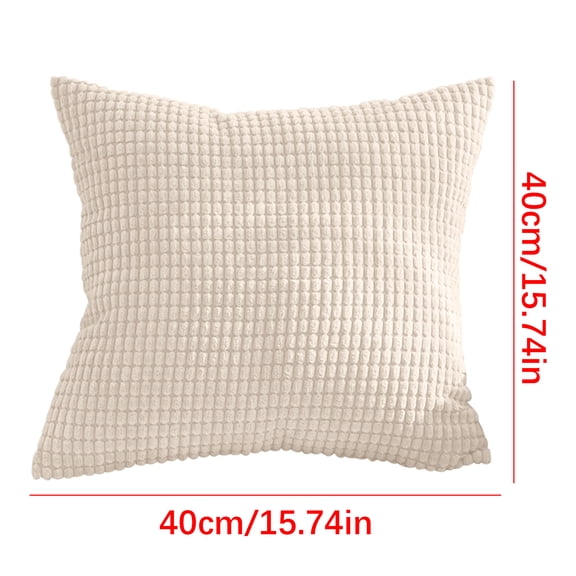 Leodye 1PCS Corn Kernel Style Sofa Cushion Pillow, Soft Headrest Pillow Core with Pillowcase, for Home Bedside Car office -15.75 × 15.75 IN
