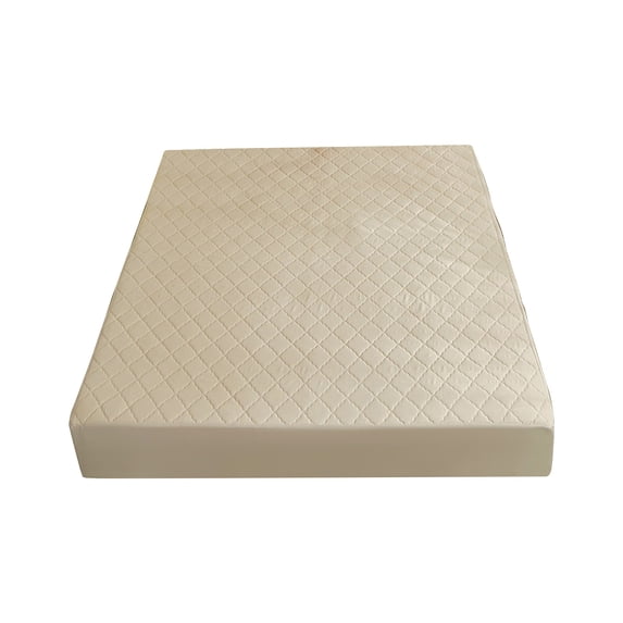 Leodye 1PCS Cotton Quilted Fitted Sheet Warm Breathable Non-slip Home Bedroom Winter Mattress Protective Cover -35.43x78.74x11.81in