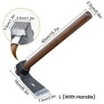 thumbnail image 1 of Leodye 1PCS Cultivator Hoe, Sharpened Hoe Blade, Small Hoe Ice Adze Adze Planer Adze Tool Digging Pickaxe Fishing Digging Shoots Farming Tools Outdoor Hoe-15.7IN, 1 of 3