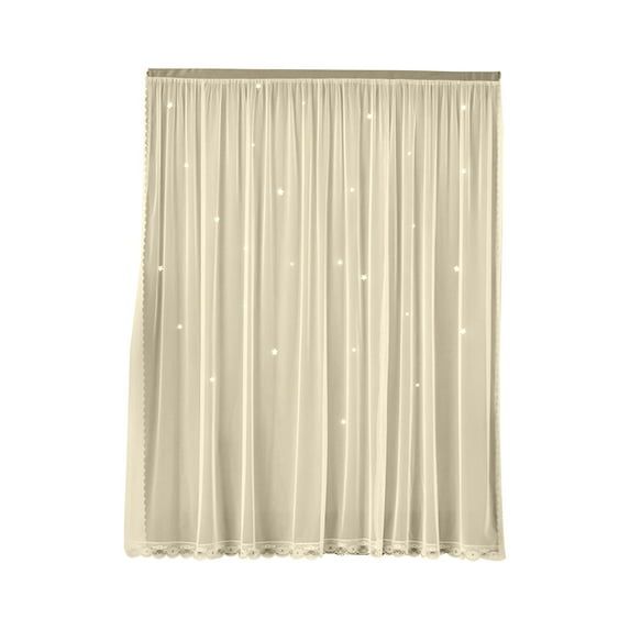 Leodye 1PCS Curtains Curtain Panel Pair 39 Inch X 59 Inch Curtain Overlay Elegant Curtains for Bedroom- 59.05*39.37 inches