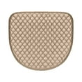 thumbnail image 1 of Leodye 1PCS Curved Dining Chair Cushion - Breathable Non-slip Machine-washable Pad with Exquisite Edging -17.3×16.1in, 1 of 8