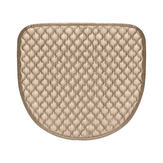 Leodye 1PCS Curved Dining Chair Cushion - Breathable Non-slip Machine-washable Pad with Exquisite Edging -17.3×16.1in