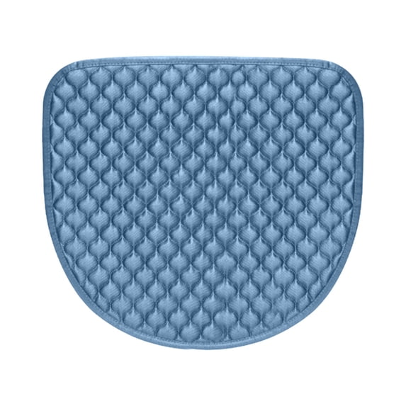 Leodye 1PCS Curved Dining Chair Cushion - Breathable Non-slip Machine-washable Pad with Exquisite Edging -17.3×16.1in
