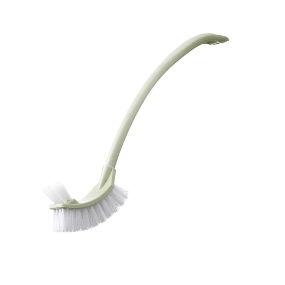 Leodye 1PCS Curved Toilet Bowl Brush without Holder for Bathroom, Compact Toilet Brush Durable Under the Rim Household Deep Cleaning Brushes -15.8x3.9x1.6in
