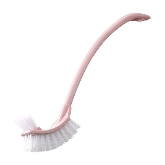 Leodye 1PCS Curved Toilet Bowl Brush without Holder for Bathroom, Compact Toilet Brush Durable Under the Rim Household Deep Cleaning Brushes -15.8x3.9x1.6in