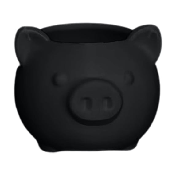 Leodye 1PCS Cute Mini Pig Succulent Planter with Drain Hole, Animal Shaped Small Flower Pot for Cactus, Herb Desktop Decor at Home office -2.2x2.2x1.8in