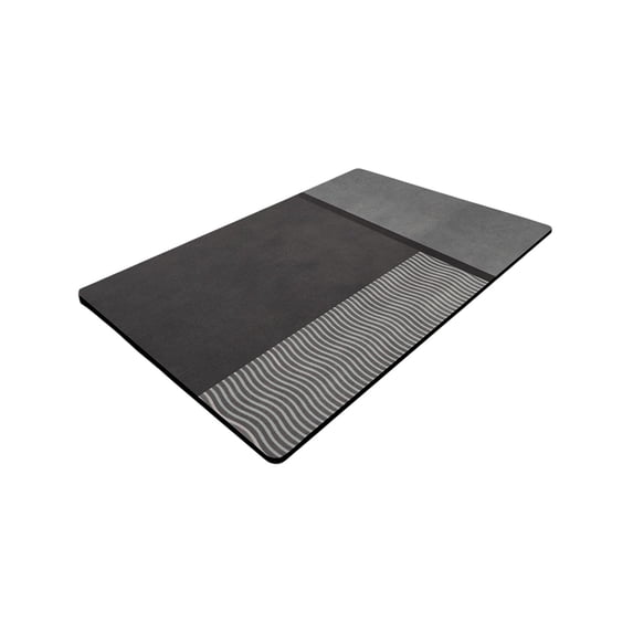Leodye 1PCS Diatom Mud Bathroom Floor Mat Quick-drying Water Absorbing Design Toilet Entrance Household Non-slip Mat -15.75x23.62in
