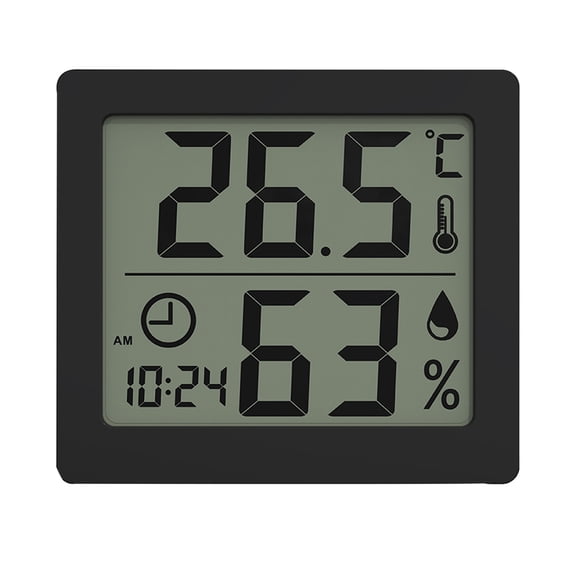 Leodye 1PCS Digital Indoor thermometer Hygrometer Accurate Compact Home Baby Room Greenhouse Temperature Humidity Monitor -3.07x2.75x0.5in