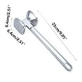 thumbnail image 1 of Leodye 1PCS Double Sided Aluminum Alloy Meat Tenderizer Tool for Beef Loosening and Chopping -9.06 × 2.52 × 2.52 英寸, 1 of 2