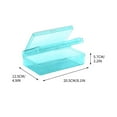 thumbnail image 1 of Leodye 1PCS Double-layer Clear Plastic Pencil Box, Snap Lid Stackable Structure, Stylish Storage Case for office Student Stationery Supplies -8.1*4.9*2.2IN, 1 of 3