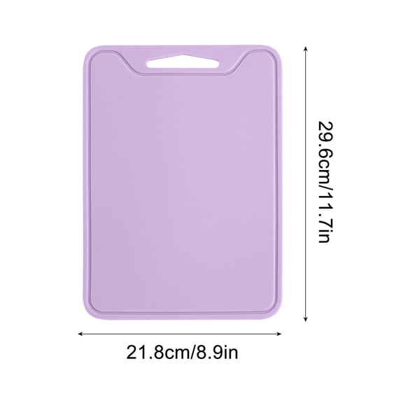 Leodye 1PCS Double-sided Flexible Cutting Board, Scratch Resistant Non-slip Easy-grip Chopping Board for Kitchen Food Prep -8.9*11.7IN