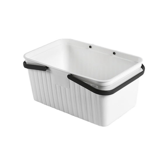 Leodye 1PCS Draining Plastic Bath Basket - Portable Toiletry Storage Basket for Bathroom -11.22x7.08x5.31in