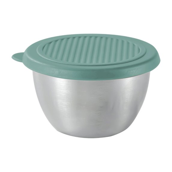 Leodye 1PCS Dressing Containers to Go for Condiments, Salad Dressing, Dips, Snacks, Stainless Steel Dipping Sauce Cups, Mini Food Storage Containers with Lid -2.36x2.36x1.42in