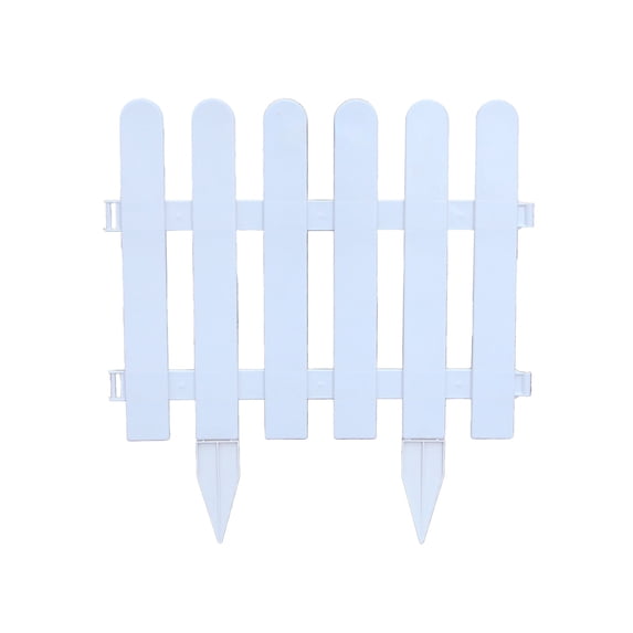 Leodye 1PCS Durable Plastic Garden Landscape Fence, Easy Install Border Barrier for Yard Flower Bed Walkway Outdoor Partition -19.69×15.75 in