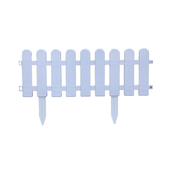 Leodye 1PCS Durable Plastic Garden Landscape Fence, Easy Install Border Barrier for Yard Flower Bed Walkway Outdoor Partition -19.69×7.87 in