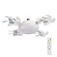 thumbnail image 1 of Leodye 1PCS E27 Screw Fan Pendant Light Silent Remote Control Ceiling Fan Light Eye Protection Energy Saving Lamp for Bedroom -19.69IN, 1 of 6