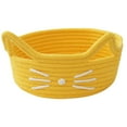 thumbnail image 1 of Leodye 1PCS Ear Cotton Rope Woven Basket, Desktop Organizer, for Cosmetics, Snacks & office Sundries -9.05*3.94IN, 1 of 6