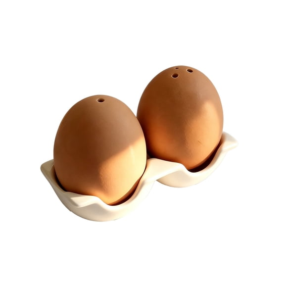 Leodye 1PCS Egg Shaped Ceramic Seasoning Jar, Creative Powder Sprinkler Condiment Bottle for Kitchen Spice Storage -3.86*2.56IN