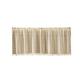 thumbnail image 1 of Leodye 1PCS Embroidered Lace Semi Sheer Curtain Rod Pocket Design Home Door Window Light Filtering Decor Drapes -59.06x17.72in, 1 of 6