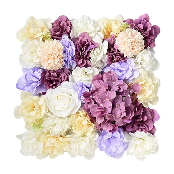 Leodye 1PCS Expandable Artificial Flower Faux Leaf Privacy Screen, Decorative Wall Panel for Balcony Wedding Scene Layout -13.78x13.78 in