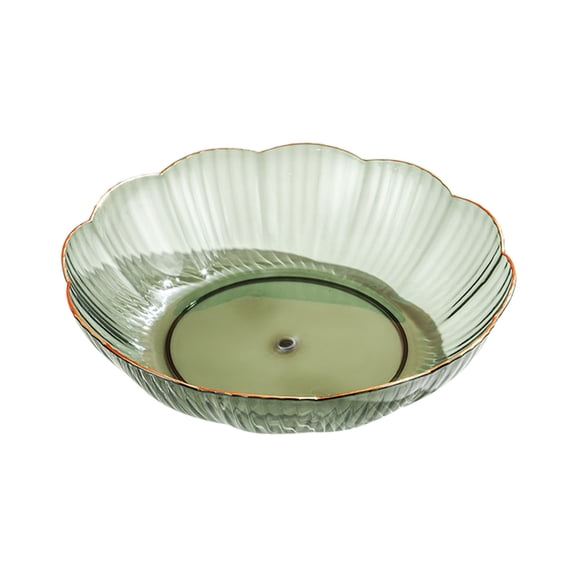 Leodye 1PCS Exquisite Fruit Plate Premium Home Living Room Coffee Table Candy Snack Dessert Display Plate -7.87*7.87*1.97in