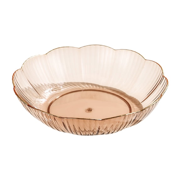 Leodye 1PCS Exquisite Fruit Plate Premium Home Living Room Coffee Table Candy Snack Dessert Display Plate -7.87*7.87*1.97in