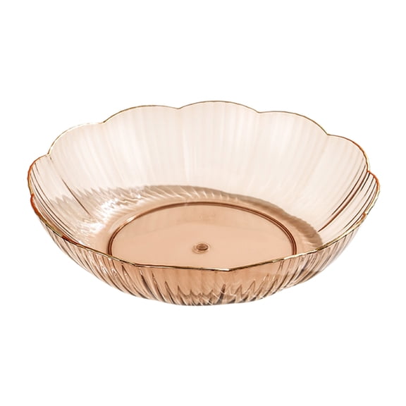 Leodye 1PCS Exquisite Fruit Plate Premium Home Living Room Coffee Table Candy Snack Dessert Display Plate -7.87*7.87*1.97in