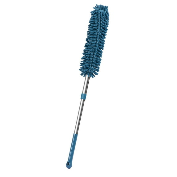 Leodye 1PCS Extendable Washable Duster Electrostatic Suction Head Design Home High Place Crevice Bed Bottom Cleaning Tool -21.7 * 3.9 * 3.9in