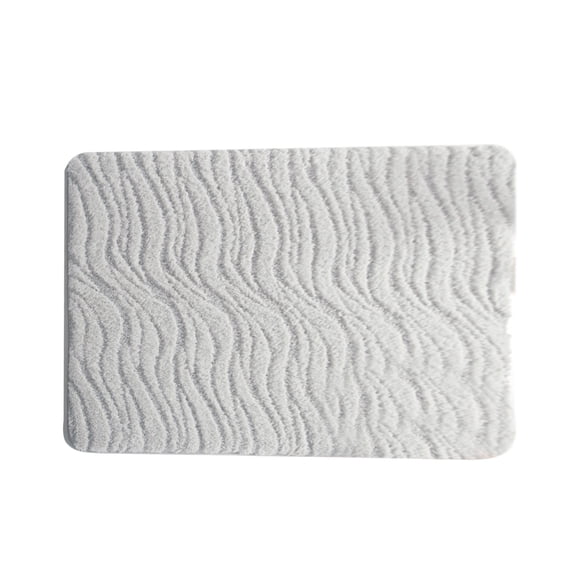 Leodye 1PCS Extra Thick Microfiber Striped Door Mat Water-absorbent Non-slip Home Kitchen Bathroom Entryway Foot Mat -16x23.62in
