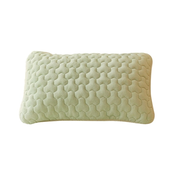 Leodye 1PCS Extra-large Milk Velvet Pillowcase Thickened Warm Home Bedroom Fall Winter Bedding Pillow Cover -18.9×29.13in
